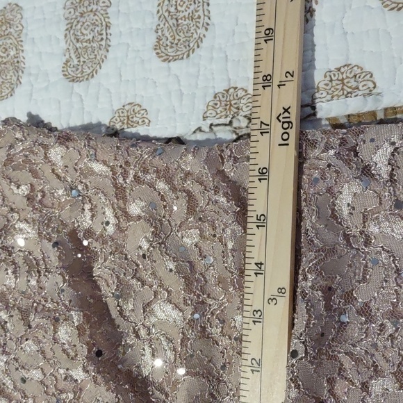 Connected Sequin and Lace Cocktail Dress. Plus Size - Picture 10 of 12